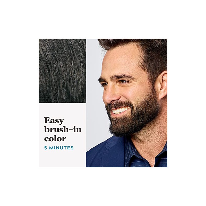 Just For Men Brush-In Color Mustache & Beard, Marrón Oscuro,