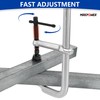 MAXPOWER 16 inch F Clamp, 5-1/2 inch Throat Depth, Removable