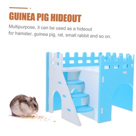 Totority PVC Hamster Hideout House with Climbing Ladder Safe Small Pet Hideaway for Hamsters Guinea Pigs Hedgehogs Spacious Tunnel and Sleeping Villa for Active Small Animals