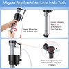 Saillong 2 Set Universal Toilet Tank Replacement Kit, Include Toilet