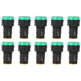 10Pcs BERM LED Power Indicator Light

PC Flame Retardant Shell 22mm Diameter 380V AD16-22D/S Green
