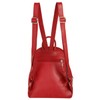 Samantha Look Women's Genuine Leather Backpack | | 019574, red