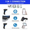 LENVII FW840 Bluetooth Wireless USB 2D Barcode Reader in One