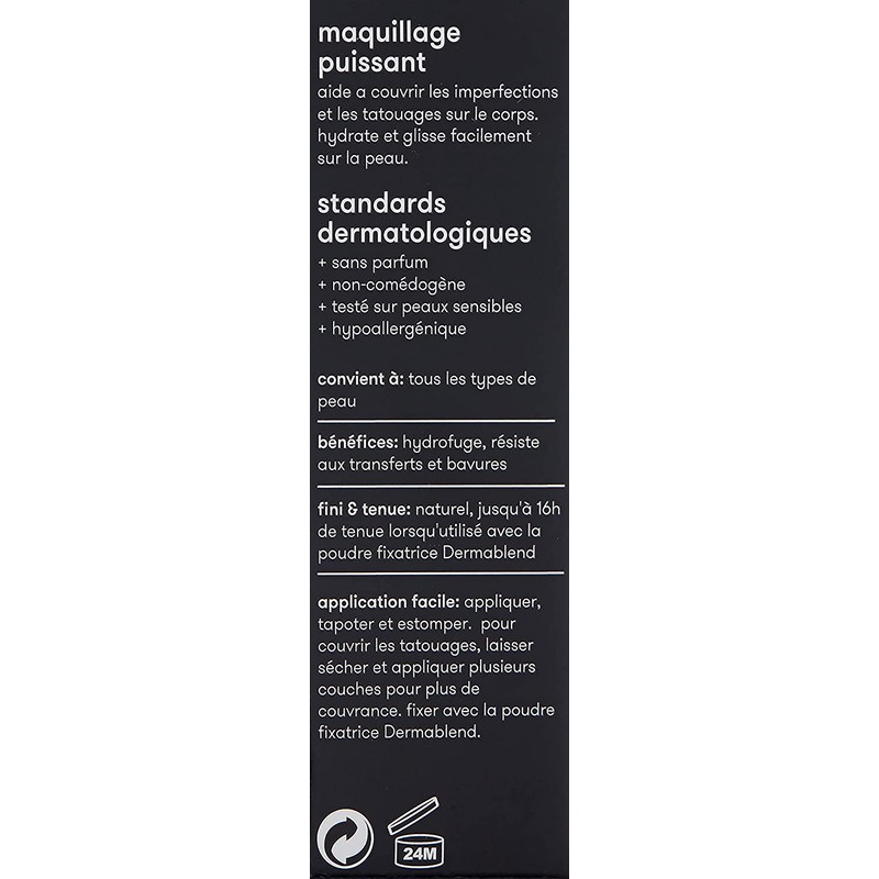 Dermablend Quick-Fix Body Makeup Full Coverage Foundation Stick, Water-Resistant Body