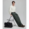 Susclude Baggy Dress Pants Men Old Money Pleated High Waist