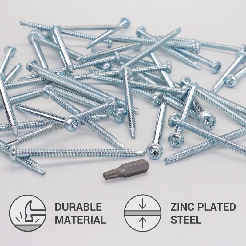 SKIR'CO (Pack of 20) Self Drilling Screws 4.8 x 70