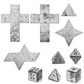 Therwen 5 Pieces Welding Practice Kit Steel 16 Gauge Dice Welding Coupons DIY Equipment Mild Triangle Plate for Beginners TIG MIG Gas Arc Stick Practice Training Accessories Tools, 5 Styles