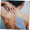 Mikinona Nylon Bathing Gloves 6 Pack Exfoliating Mitts for Shower