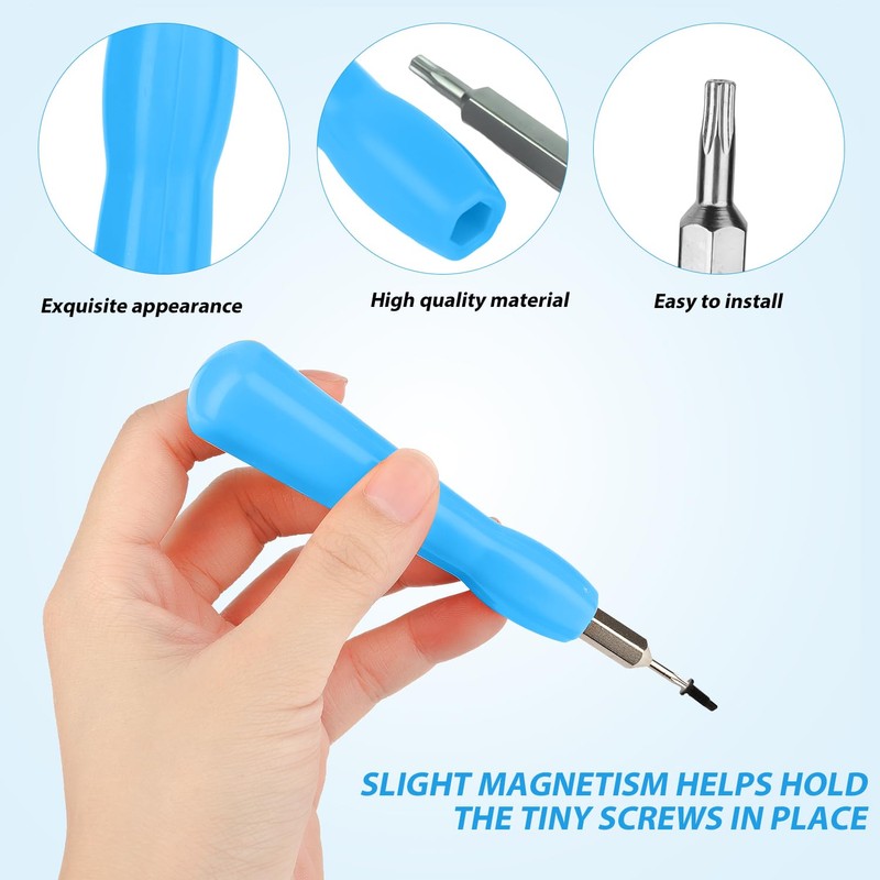 Video Doorbell Screwdriver, Double-Ended Screwdriver Bits with Handle, T6 and