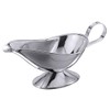 Stainless steel sauce boat with foot 0.45 l