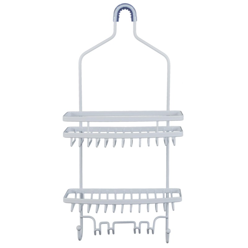 Bath Bliss Shower Head Caddy, Suction Cup Backing, 2 Tier