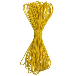 Dyneema Reflective Rope -2mm 400kg Fracture Strain - Suitable for Tents, Kite Surfing, and Other 65 feet (red, 2mm) (Yellow, 2mm)