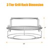BBQ-PLUS Expander Rack Replacement Kit for Large Big Green Egg,Heavy