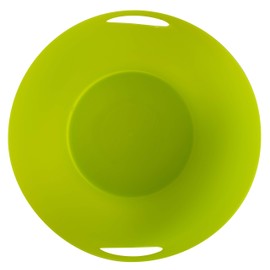 Exacompta 45397D ECOBIN Papierkorb Iderama 15 Liter mit Griffen. Eleganter und robuster Papierkorb und Mülleimer im modernen Design anisgrün