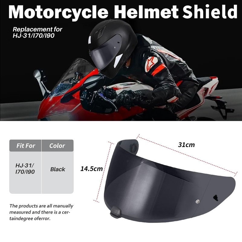 VCOROS I70 Helmet Visor Replacement Face Shield Accessories Compatible With