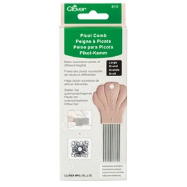 Clover Picot Comb Taupe 8115