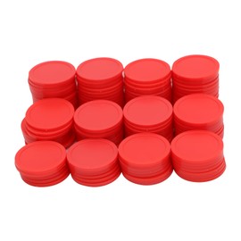 HAKITAROOM 35MM/1.37-inch Box of 120 Counting Coins for Poker Chips and Game Coins (Red, 35MM/1.37-inch)