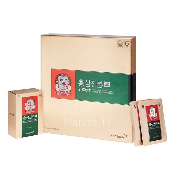 CheongKwanJang Red Ginseng Jinbon 40ml x 42 packs gift set Chuseok, Lunar New Year, Lunar New Year / 정관장 홍삼진본 40ml x 42포 선물세트 추석 구정 설날