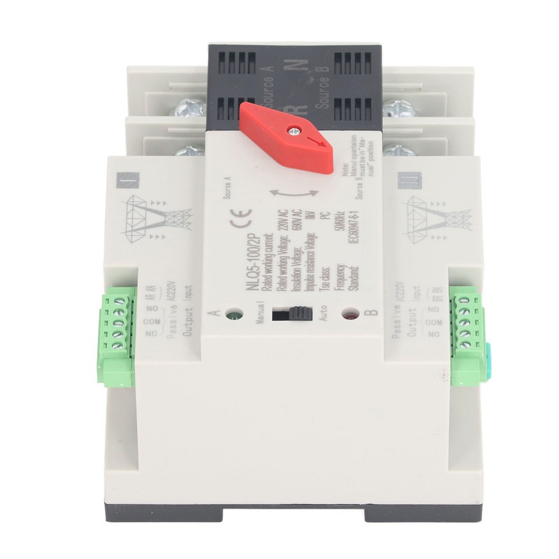 Dual Power Automatic Transfer Switch 2P Mini ATS Automatic Transfer