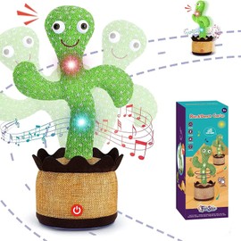 SHAVINGFUN Talking Cactus toy,Singing Cactus,Voice Recorder Baby Toys,Talking and Singing Plush Cactus Repeat What You Say,Educational Toys,Mimic That Repeats What You Say The Cactus Toy,Learning Toys