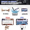 American Flag License Plate Frame Holder - 2 Pack Universal