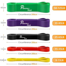 Photon Flick Heavy-Duty Resistance Bands – 5 Strength Levels for Men & Women, Natural Latex, Ideal for Home Workouts, Stretching, and Muscle Toning.