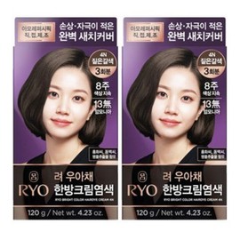 Ryo Uachae Stylish Gray Hair Cream 120g 4pcs Dark Brown 4N / 려 우아채 멋내기 새치크림 120g 4개 짙은갈색4N