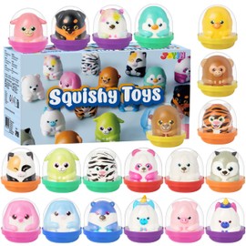 JOYIN 20 Pcs Kawaii Animal Party Favors for Kids Slow Rising Toys for Boys and Girls Stress Relief Toys for Birthday Party Gifts Goodie Bag Stuffers Pinata Stuffers Easter Egg Stuffer