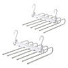 Tamatoshi 6 Trouser Hangers, Stainless Steel, Bottom, Slack Hanger, Slim,