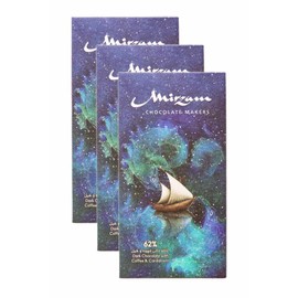 Mirzam Dark Chocolate Coffee & Cardamom 62% 3-PACK