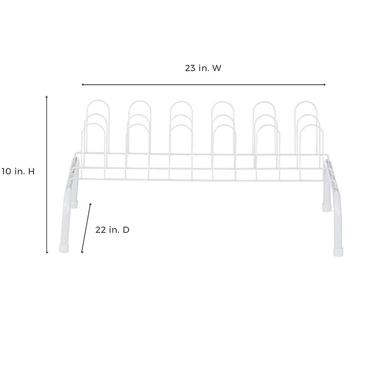 ClosetMaid 1039 Heavy Duty Lightweight 9 Pair Freestanding Wire Shoe