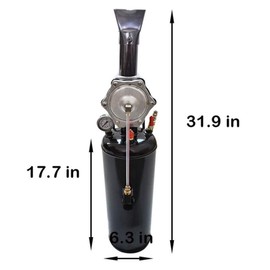 labwork 8L Black Portable Tire Inflator Fit for Car Motorcycle ATV Tractor Portable Tire Bead Seater Air Blaster Tool