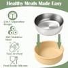 Mity rain Stainless Steel & Silicone Bowls for Baby -