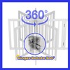 Wooden Freestanding Dog Gates for The House Extra Wide, Foldable