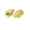 sourcingmap® M3 x 5mm+4mm Male to Female Thread Brass Hex