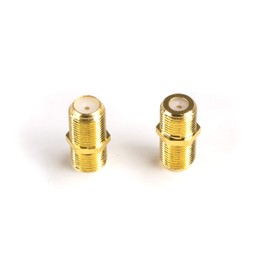 THE CIMPLE CO Gold Cable Extension Coupler - 25 Pack - Connects Two Coaxial Video Cables, for Coax F81 (Female to Female) - 3GHz Satellite, Cable TV, and Cable Internet Rated