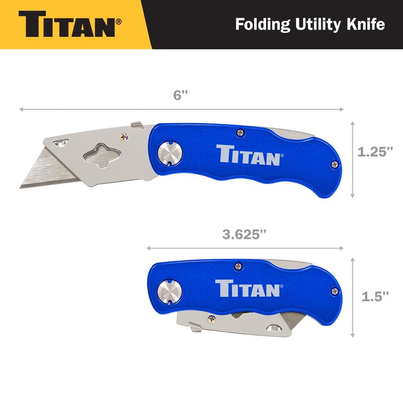 Titan Tools 11018 Folding Pocket Utility Knife