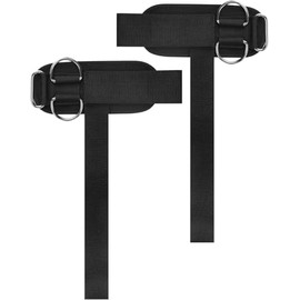 2Pcs D Ring Weight Lifting Straps,Heavy Duty Gym Wrist Straps for Cable Machines, Deadlifts,Cable Machine Workout Gym Brace Accessories for Bodybuilding Weightlifting Deadlifting