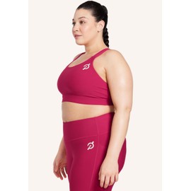 Peloton Cadent Elevate Padded Strappy Sports Bra (Medium, Raspberry Pink), Sports Bra, Low-Medium Support, Breathable & Moisture-Wicking Fabric, Activewear for Women for Daily Workouts or Casual Wear