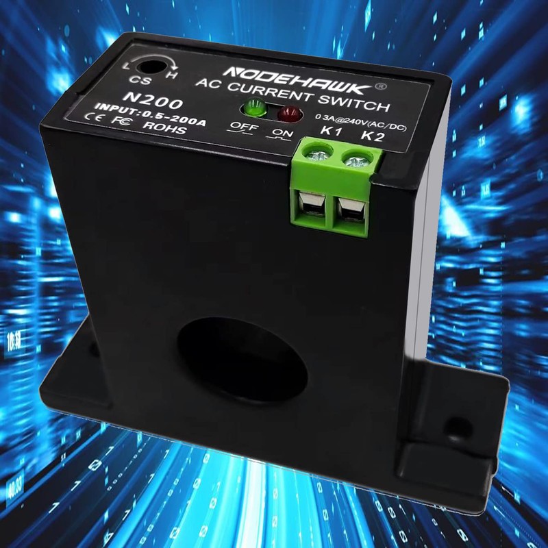 Current Sensing Relay AC Current Sensing Switch 0-200A Normally Closed