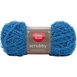 Red Heart Scrubby E833 Yarn, Ocean