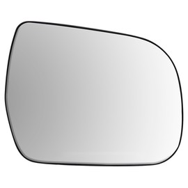 Passenger Side Non-heated Mirror Glass w/backing plate, Toyota Sienna, 6" x 7 9/16" x 8 9/16" (w/o memory, w/o blind spot detection)