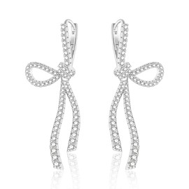 ASH'S CHOICE Silver 925 Hoop Earrings Tassel Women's 14K Gold-Plated Earrings Boho Hoop Earrings Small with Long Tassel, Silver 925 Earrings Tassel Vintage Dangle Hoop Earrings Hanging Earrings,