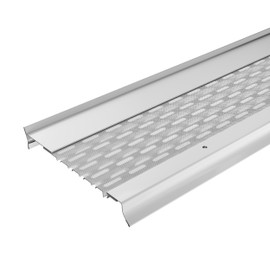 Goldguard Micromesh 6" Gutter Covers System for Leaf Protection Featuring Stainless Steel Mesh Aluminum Gutter Guards Leaf Guards for Gutters - Made in The USA (HG White - 11"Sample)