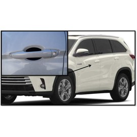 Cupeez for Cars Flat Black Auto Accessory Car Door Handle Scratch Guards Protector Fits Toyota Highlander Hybrid (4pk)