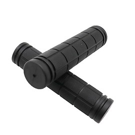 Bicycle Handle Grip Repair Black 1 Pair (2 Pcs) Bicycle Grip Cover for Mountain Bike Soft Rubber Durable Anti-slip Handle Grips Easy Grip Handlebar Mountain Bike Folding Bike Off-Road Bike Universal
