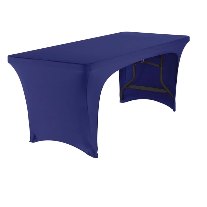 Iceberg 16546 Stretch Fabric Table Cover with 2 Open Sides,