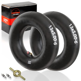 1PZ LV5-HVR 13 x 5.00-6 Hose with Angle Valve Replacement for Wheelbarrow Wheelbarrow Hand Trolley Lawn Mower