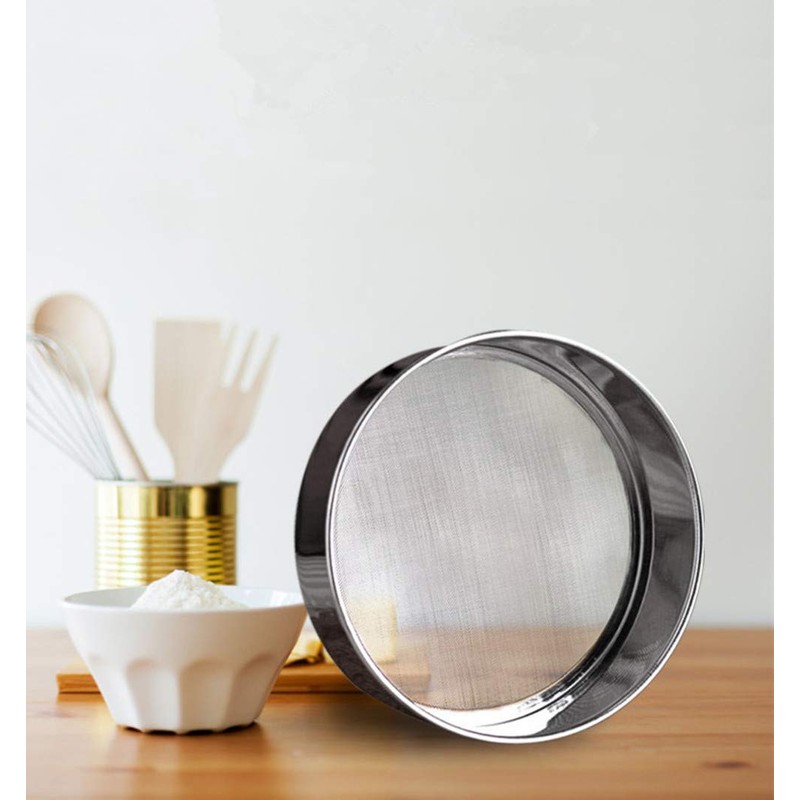 HNJZX Stainless Steel Back Grater Flour Sifter Sugar Powder Sieve