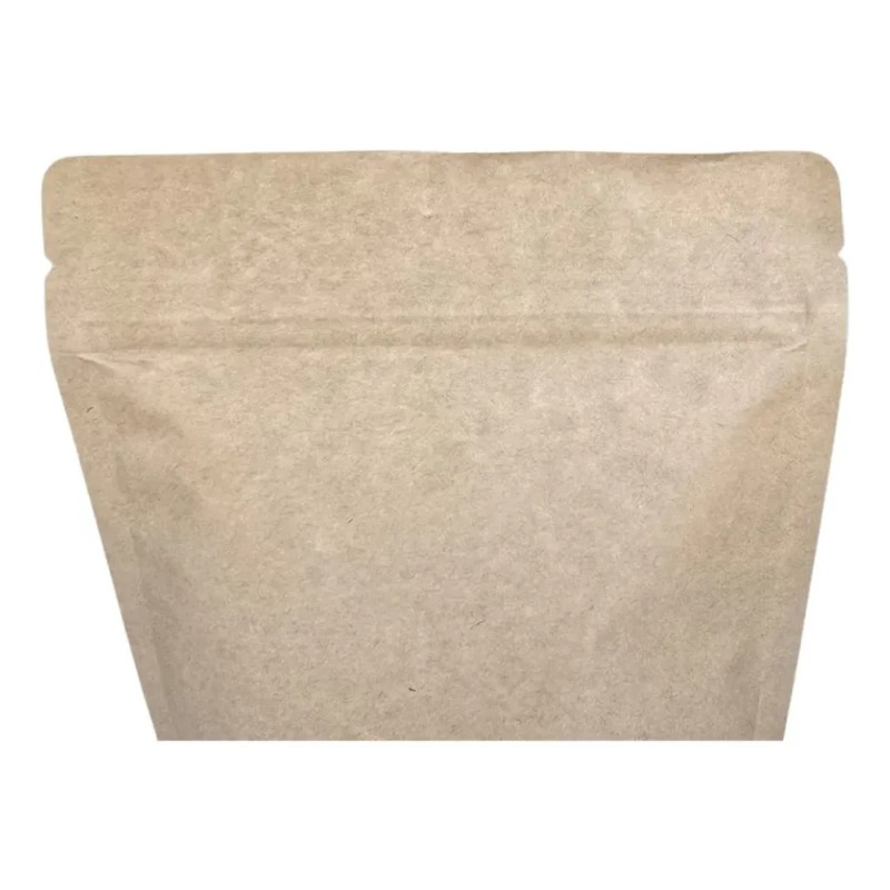 100 Bolsas Kraft Stand Up Con Zipper 1kg Para Café